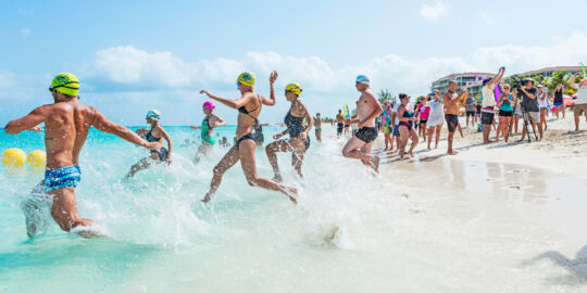 Start of the Race for the Conch swim race