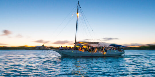 Sailboat at sunset