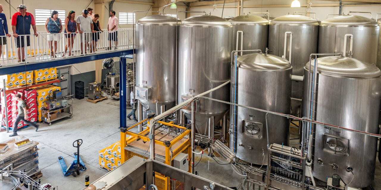 Tour at the Turk's Head Brewery on Providenciales.