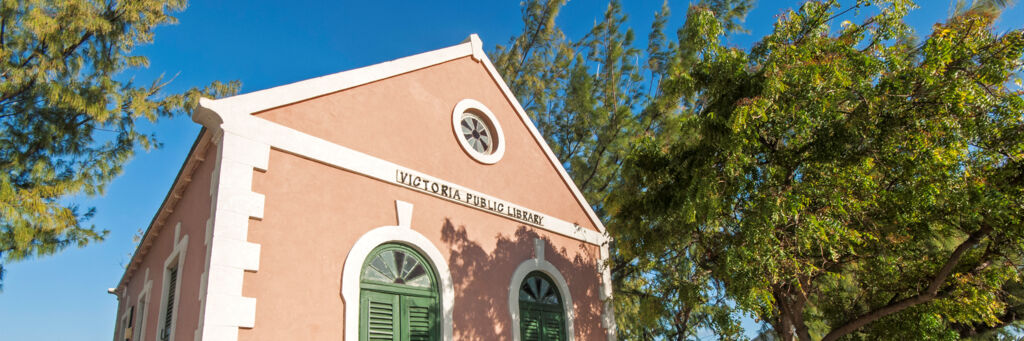 The colonial Victoria Public Library in old Cockburn Town on Grand Turk