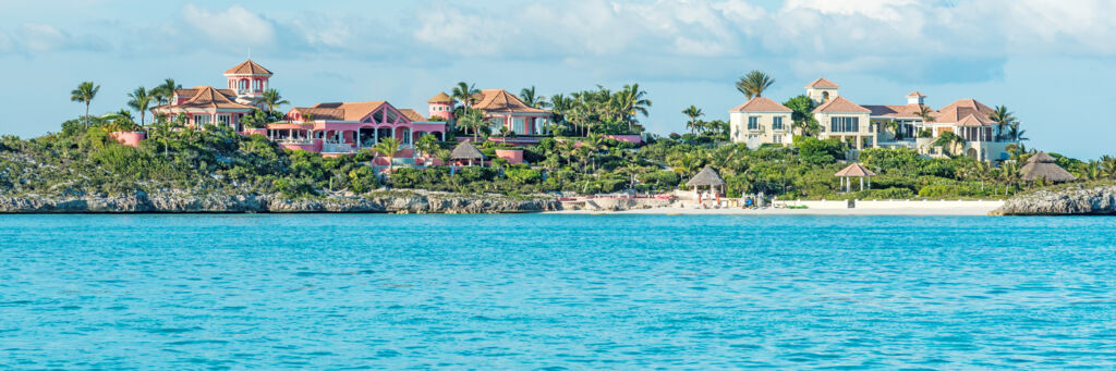 The beach at Villa Mani on Providenciales