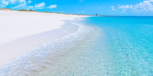 The spectacular beach at Water Cay