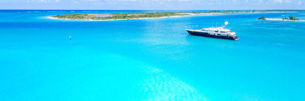 Yacht in the Turks and Caicos