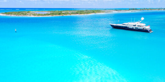 Yacht in the Turks and Caicos