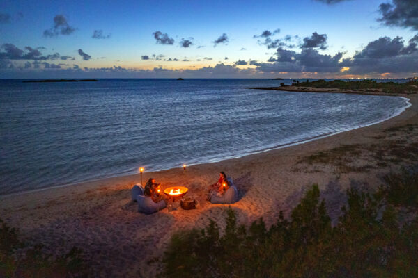 Beach bonfire