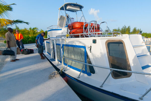 The Providenciales to North Caicos passenger ferry at Sandy Point