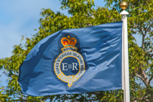 The flag of the Royal Turks and Caicos Police