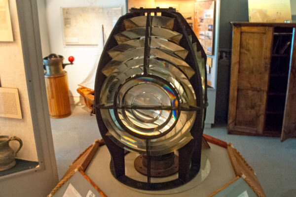 The old Fresnel focusing lens in the National Museum from the Grand Turk Lighthouse