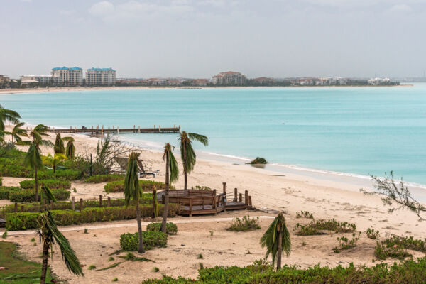 Grace Bay Beach the morning after Hurricane Irma in 2017