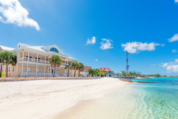The beachfront Turks and Caicos House of Assembly in Cockburn Town, Grand Turk