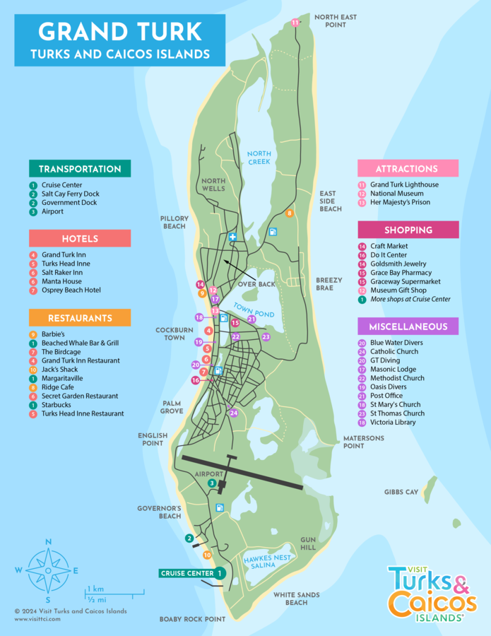 map of grand turk cruise port