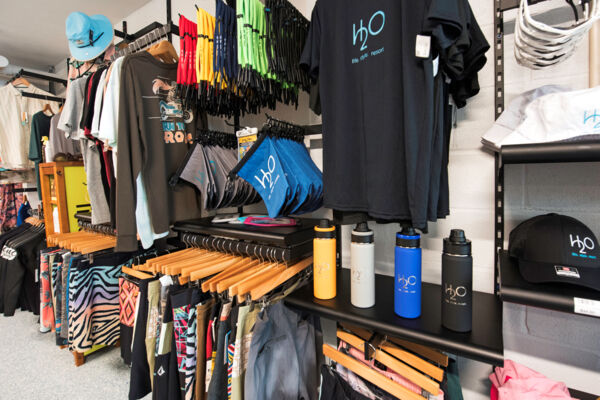 Interior of the H2O Resort water sports shop