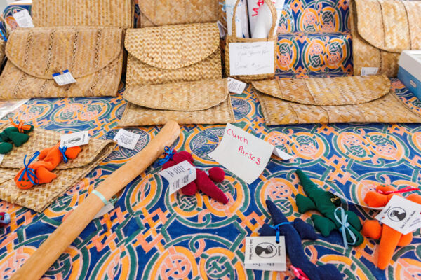 Woven bags and handmade gifts at the Middle Caicos Co-op