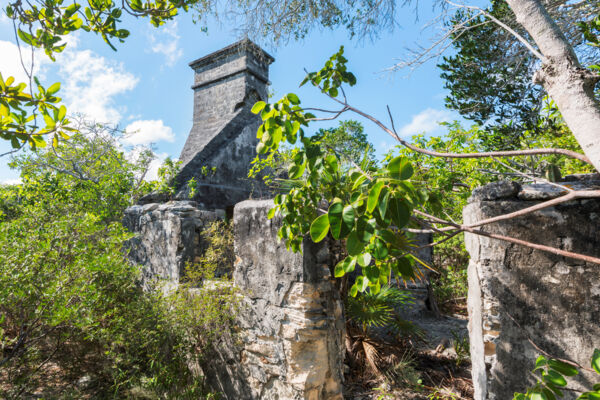 ruins of Haulover Plantation in the Turks and Caicos