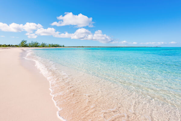 The secluded beach at Haulover Point on Middle Caicos