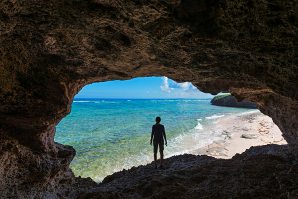 Coastal cave in the Turks and Caicos