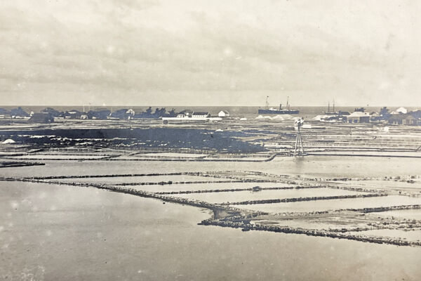 view over Cockburn Town on Grand Turk in 1926
