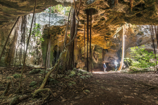 Indian Cave on Middle Caicos.