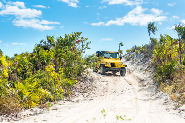 Rental Jeep Wrangler at South Caicos