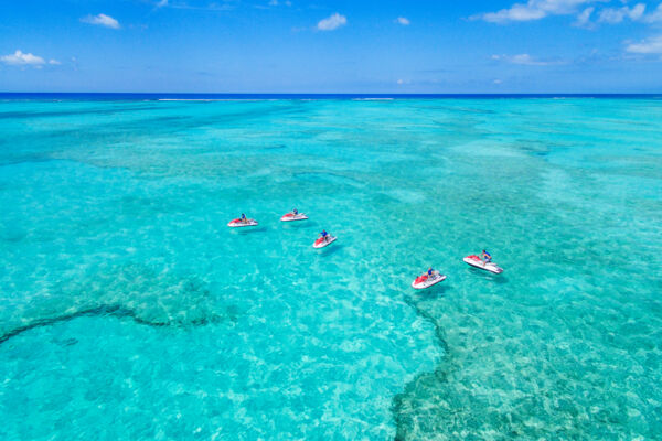Jet skis in the Turks and Caicos