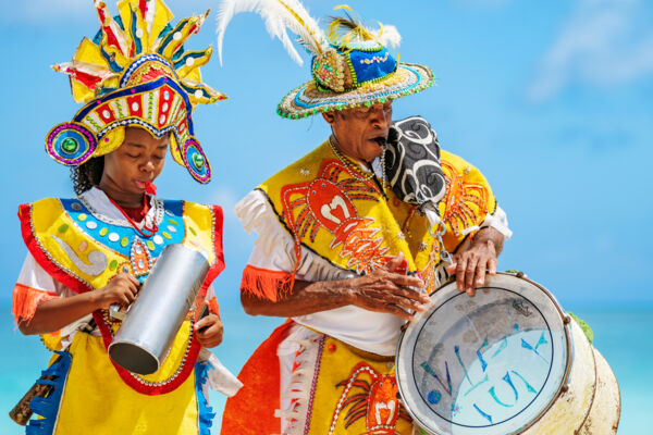 Turks and Caicos junkanoo on Grace Bay Beach.