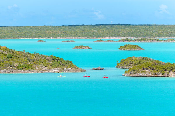 Kayaks in Chalk Sound