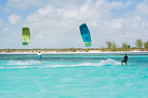 Kiteboarding at South Caicos