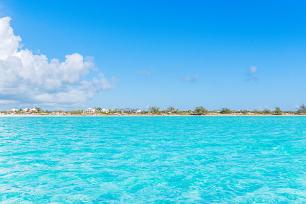 Incredible turquoise water at Long Bay Beach on Providenciales