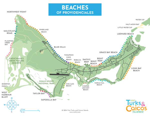 providenciales tourist map