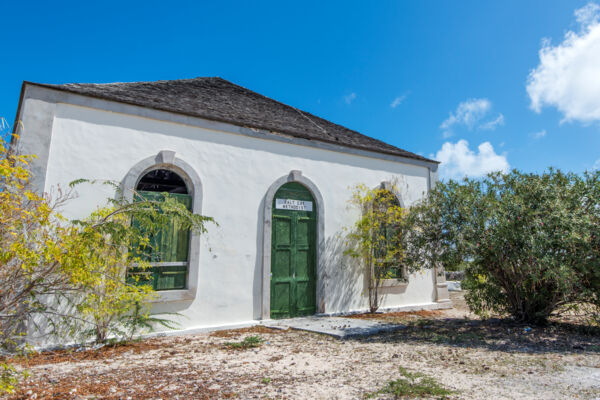 The colonial Salt Cay Methodist Church in the Turks and Caicos