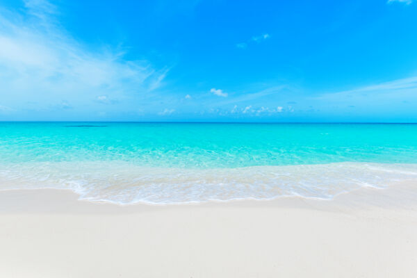 White sand and turquoise water at North Bay