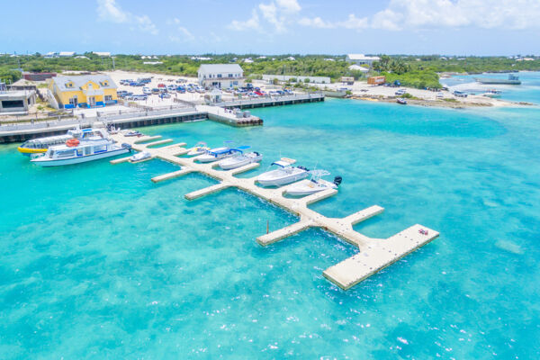 The ferry port on Providenciales for the North Caicos ferry