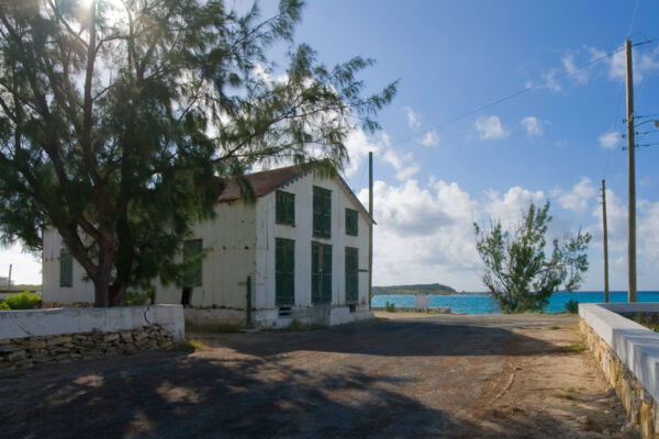 Victorian-era sea salt warehouse at Cockburn Harbour on South Caicos