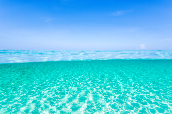 The perfect ocean water at Governor's Beach on Grand Turk