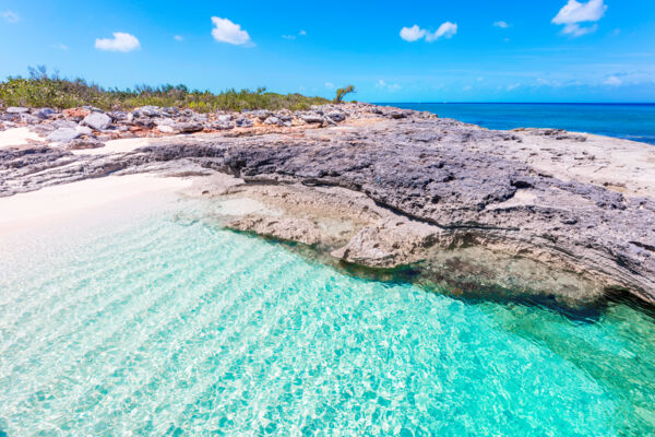 A small cove at Malcolm's Road Beach
