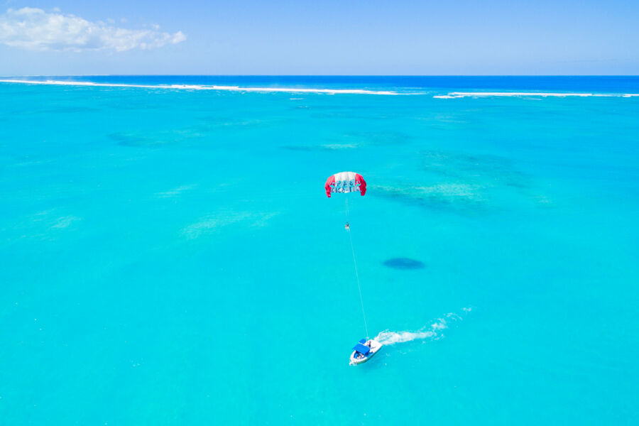 Parasailing at Providenciales
