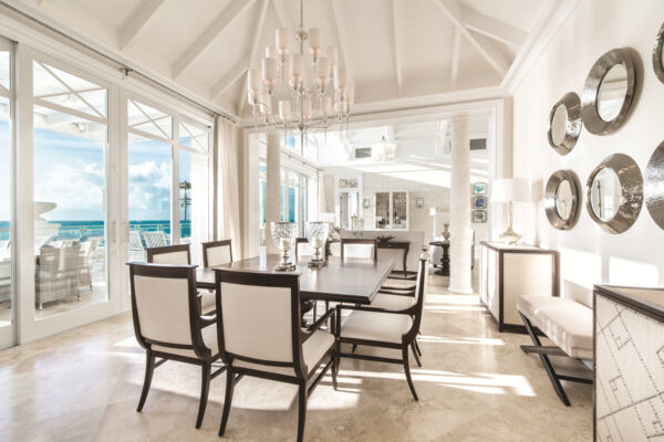 Living room at the penthouse at Shore Club Resort