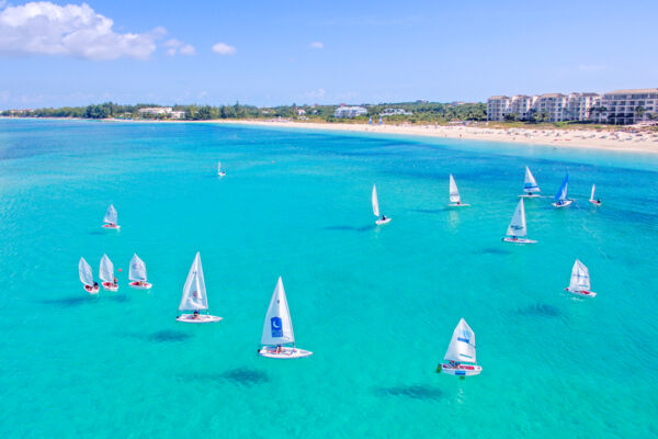 Pico sailboats at the Bight Beach on Providenciales