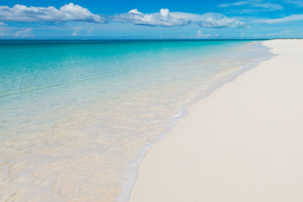 Calm weather conditions at Grace Bay Beach in the Turks and Caicos