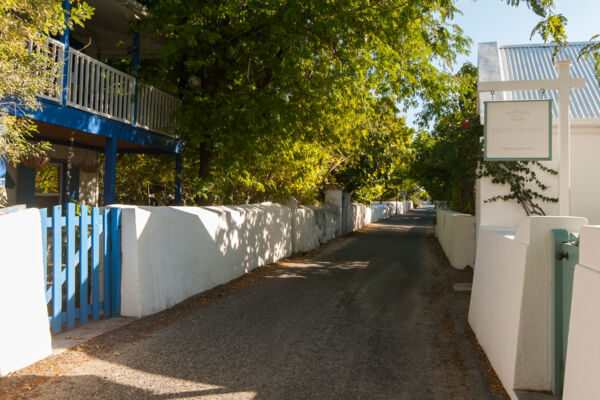 The quaint Duke Street in old Cockburn Town on Grand Turk