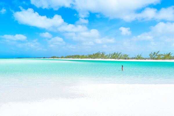 A remote beach in the Turks and Caicos