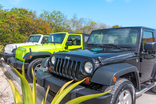 Rental Jeep Wrangler on Providenciales