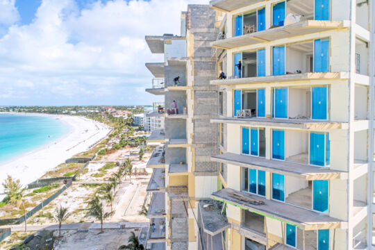 The Ritz-Carlton Turks and Caicos under construction in 2020