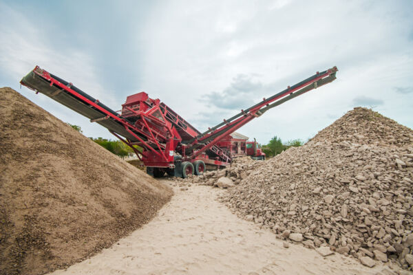 Top soil screening in the Turks and Caicos for landscaping