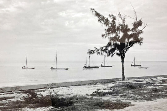 Historical photo of Caicos Sloops at Grand Turk
