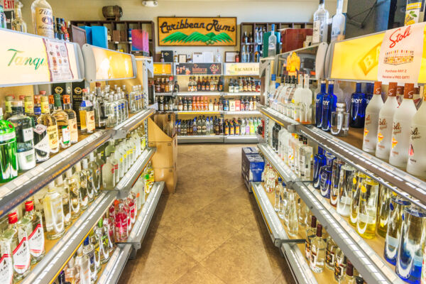 Alcohol store in Turks and Caicos