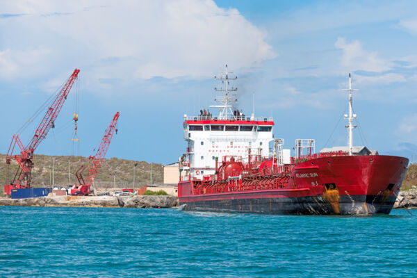 Fuel tanker in the Turks and Caicos