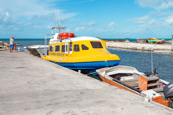 South Caicos Ferry at Cockburn Harbour.