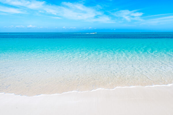 The pristine Bight Beach in the Turks and Caicos