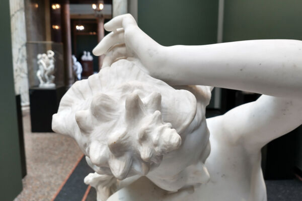 The Girl with the Conch Shell statue by Jean-Baptiste Carpeaux